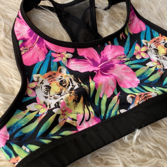 Kids sports Bra tropical/ tiger - Picture 2 of 5